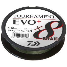 Tresse Tournament 8 Braid Evo + Vert Daiwa