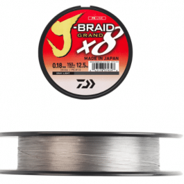 Tresse J-Braid Grand X8 Grise Daiwa