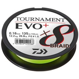 Tresse Tournament 8 Braid Evo + Chartreuse Daiwa